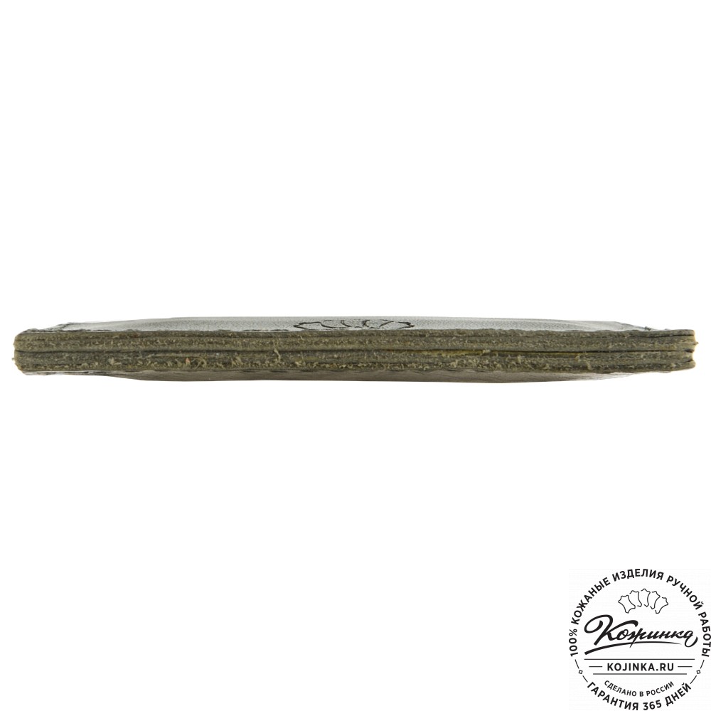 Кожаный картхолдер "Вавилон" (хаки) 